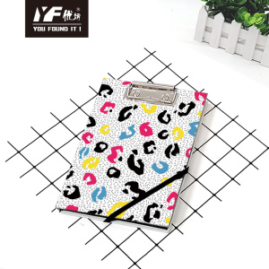 Custom colorful A5 clipboard with notebook