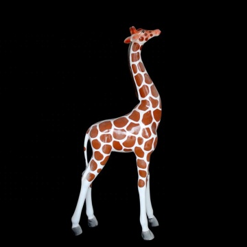Life size fiberglass giraffe sculpture