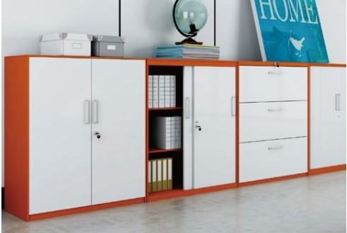 Armário lateral de escritório minimalista Minimalist office side cabinet