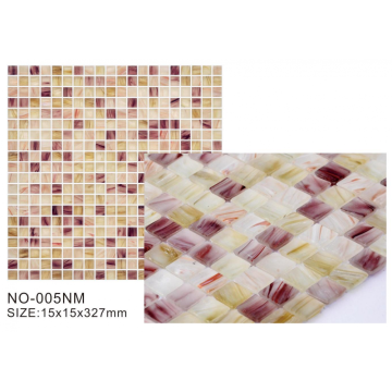 Frosted Ice series mixed color glass mosaic tiles