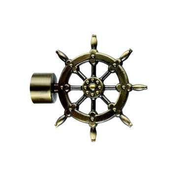 Carriage wheel Curtain Rods