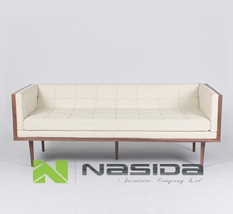 Replica 210# full leather and walnut Autoban wants box sofa