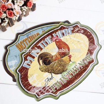 irregular shape aluminum metal sign,animal hanging wall sign