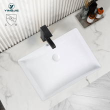 Yingjie Ceramic Sink Hand Wash Rectangular Undermount Basin