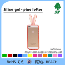Rabbit Ears Silicone Cellphone Case Mobile Phone Cover 5/5s/6/6plus