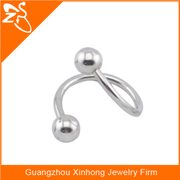 hot sale eyebrow piercing jewelry, body jewelry eyebrow rings, 316 L stainless steel curved barbell eyebrow stud