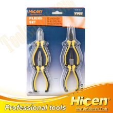 4pcs Bi-color Plastic Handle Mini Pliers Set