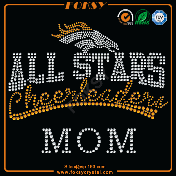 mom rhinestone transfer