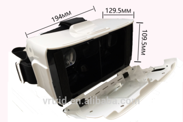 Plastic virtual reality 3d glasses, 3d video glasses virtual reality for smartphone