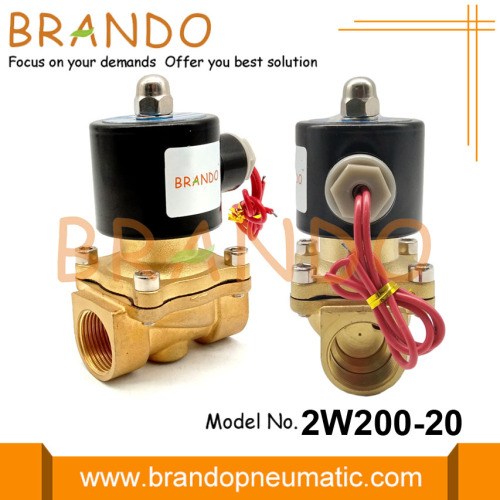 3/4 &quot;2W200-20 Brass Water Solenoid Valve 24V 220V