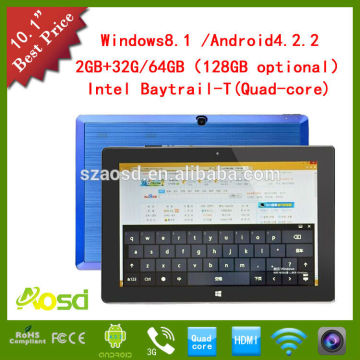 10.1inch colorful wholesale china quad core intel windows8 tablet pc