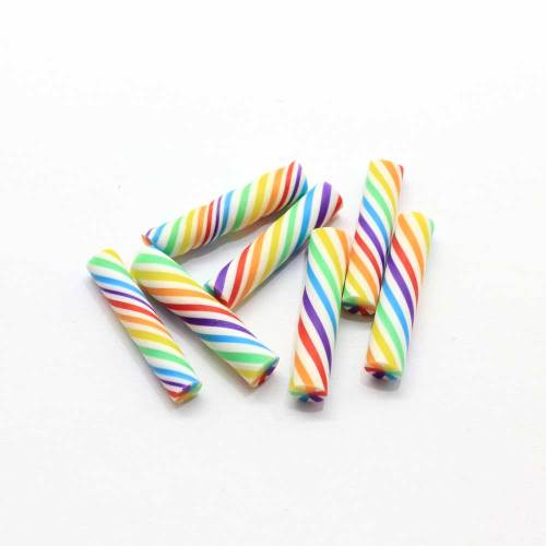 Stick Bunte simulierte Schokoriegel Candy Weihnachtsschraube Farbe Sweet Fashion Jewelry Making Center