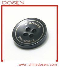 Fashion wholesale personal customized brand metal four hole sewing button for clothing zamak material in china.