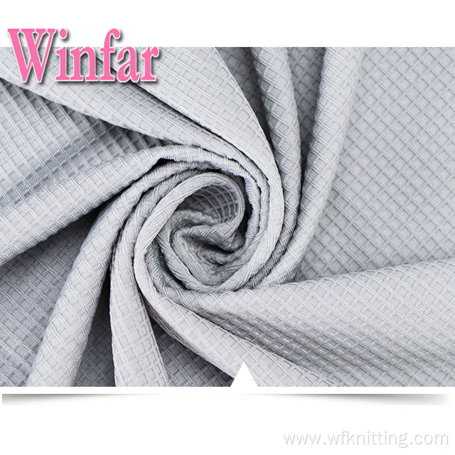 Polyester Cotton Lycra Waffle Knitted Fabric Polyester