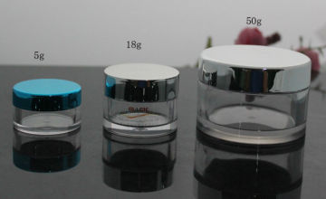 stackable cosmetic jars,cosmetic plastic jars with lids