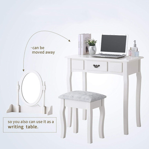 Vanity Makeup Table Set Dressing Table with Stool