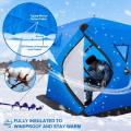 3-4 Person Fully Insulated Windproof Ice Fishing Shelter