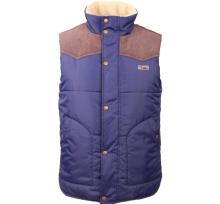 Blue with khaki winter Vest