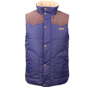 Blue with khaki winter Vest