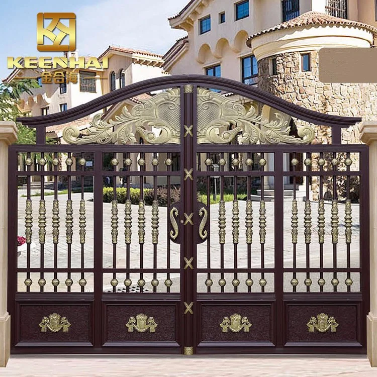 Decorative Modern Power Coated Aluminum Garden Gate (KH-GG006)