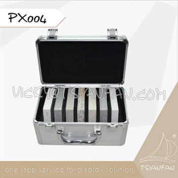 PX004--Popular aluminium stone box, aluminium marble stone display case