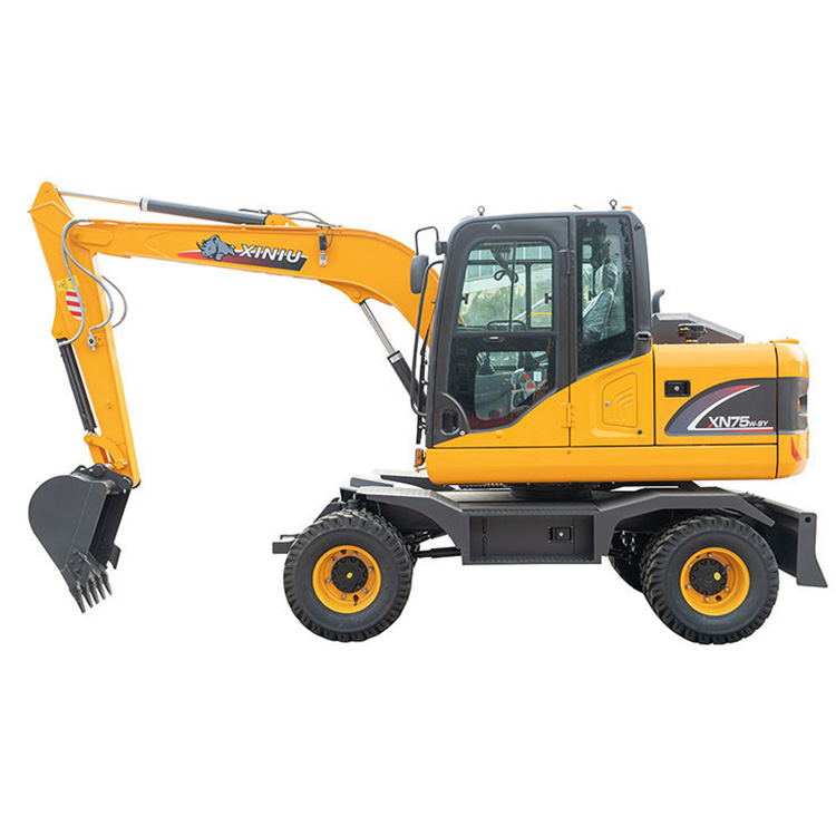 6ton Shandong hydraulic small digger machine wheel excavator for sale