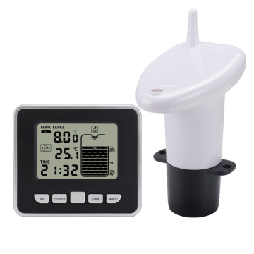 Wireless Ultrasonic Liquid Level Sensor with Temperature Display