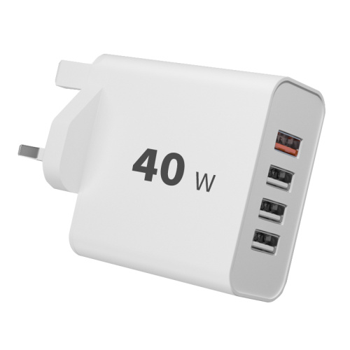 40W 4-Port USB a Charging Station Hub