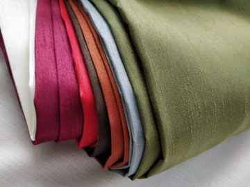 Shantung Slub Satin Fabric