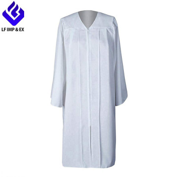 Economic White Choir Matte Gowns