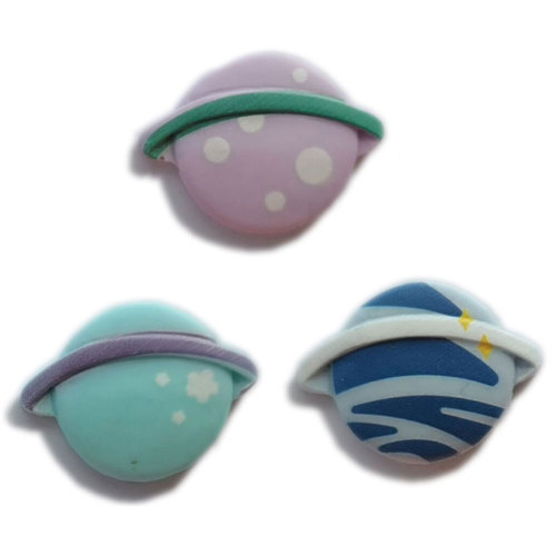 100Pcs/lot Cute Planet Flatback Resin Cabochon Fit Phone Decoration Crafts DIY Scrapbooking Hair Bows Center Accessories