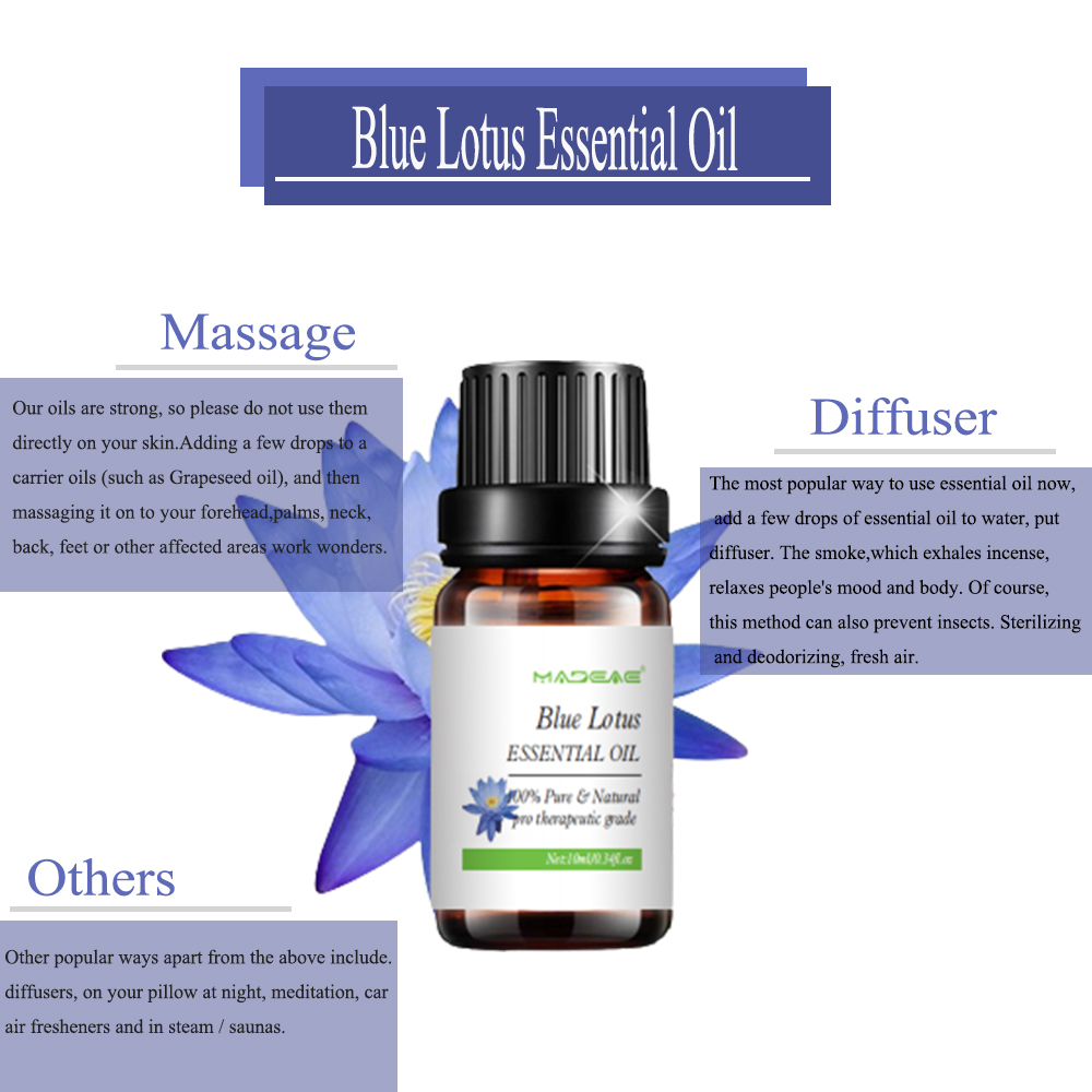 Water Soluble Blue Lotus Essential Oil For Diffuser