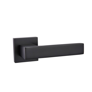 Aluminium Square Door Handle with Square Rose