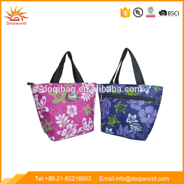 New design flower printing ladies tote bag