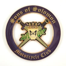 Custom Song of Solomon Masonic Auto Emblem for Motorcycle Club and Cars