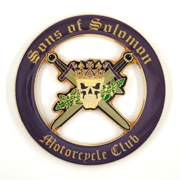 Custom Song of Solomon Masonic Auto Emblem for Motorcycle Club and Cars