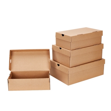 Corrugated Shoe Box Plain Kraft Paper Storage Box