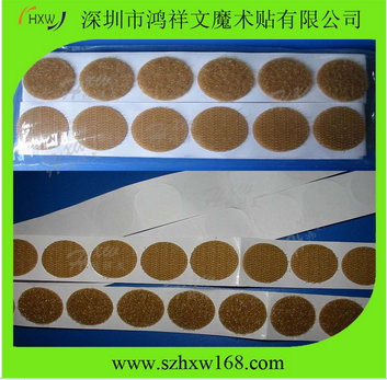 25mm colorful die-cut round dot adhesive circle velcro hook and loop