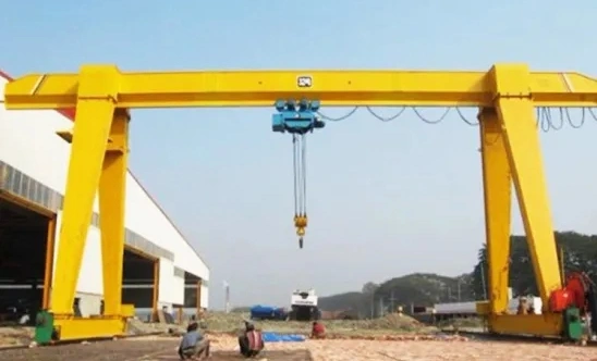 10 Ton Heavy Duty Electric Double Beam Hoist Gantry Crane Price for Sale for Moveable Machine to Carry Goods and Steel Plate