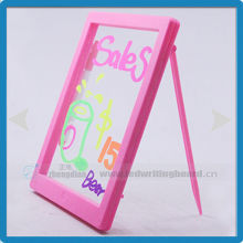 Acrylic panel kids magic drawing board,3528 light strip kids magic writing board