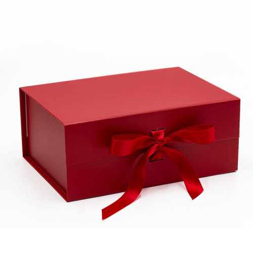 Producto de lujo Imán Tapa abatible Cartón Papel Logotipo personalizado Cinta Solapa Almacenamiento Embalaje Caja de regalo con cierre magnético plegable