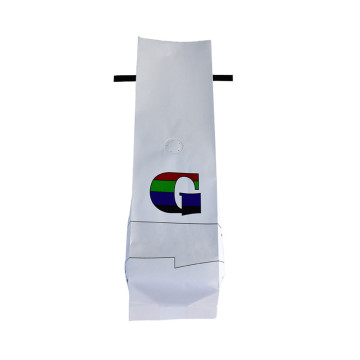 Eco Friendly coffee bags with valve and tin ties resealable