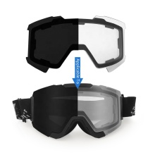 2023 Photochromic Transition Skiing Glasses with Auto Color Changing Lens