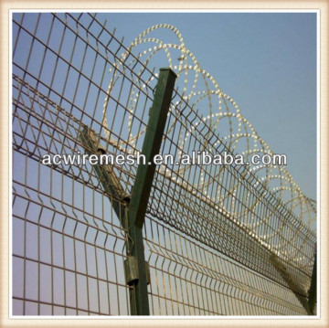 razor barbed wire netting fence