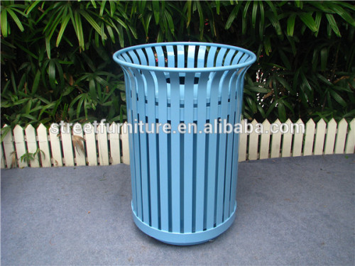 32 gallon metal trash can street trash can outdoor trash can