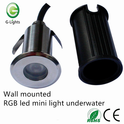 Wall mounted RGB led mini light underwater