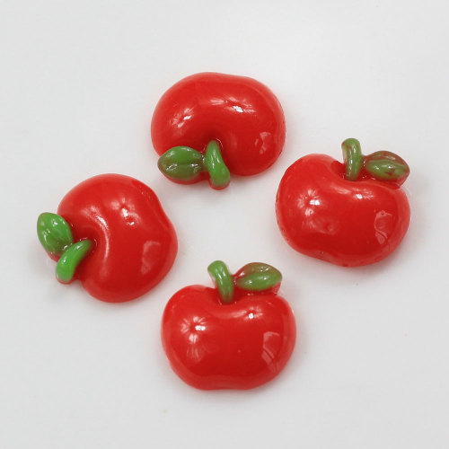 Mini Red Fruit Resin Beads 100pcs / bag