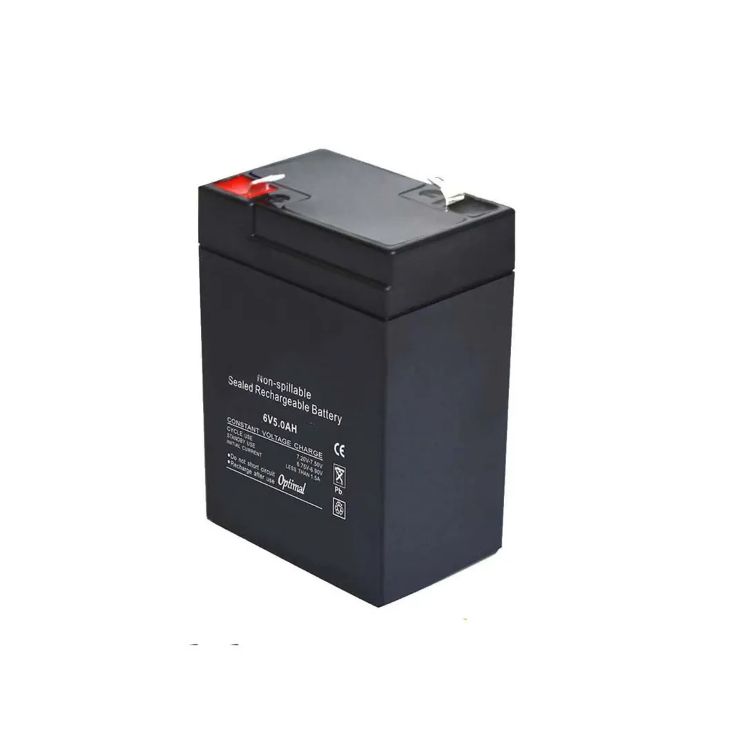 Rechargeable 6V 5ah Lead Acid VRLA AGM Storage Battery for Solar/UPS/Weighing Scale