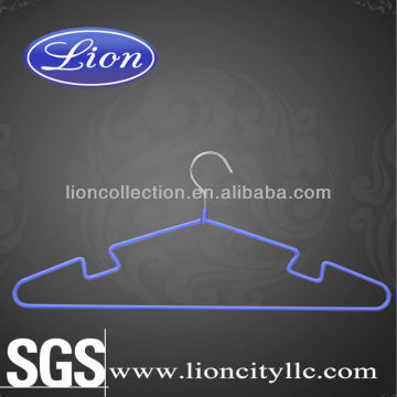 LEC-M5037 Blue Color Metal Hanger Coated for PVC