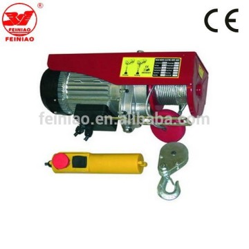 Small PA wire rope motor hoist/electric wire rope hoist